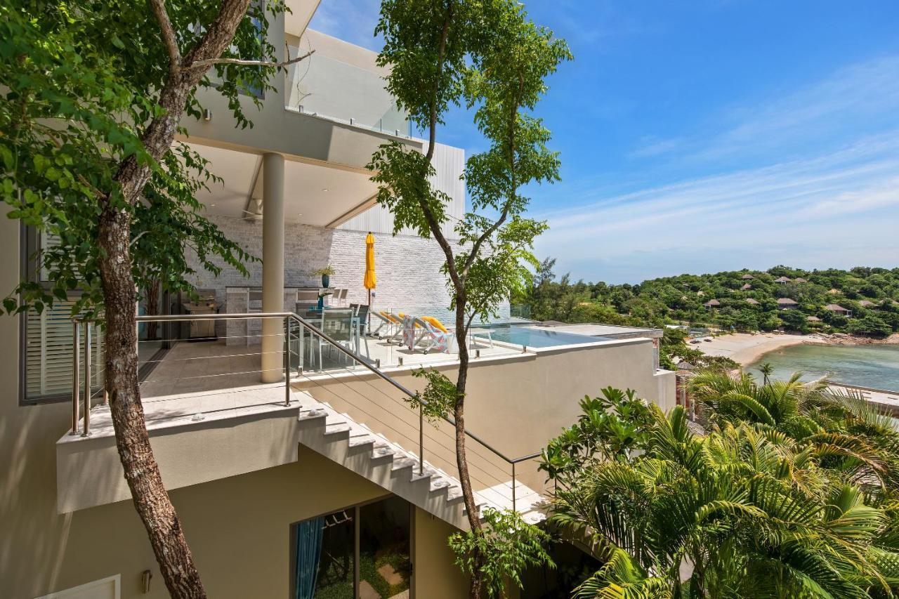 Bayside Luxury Villas: Beachfront Retreat with Sea Views Choeng Mon Exterior photo
