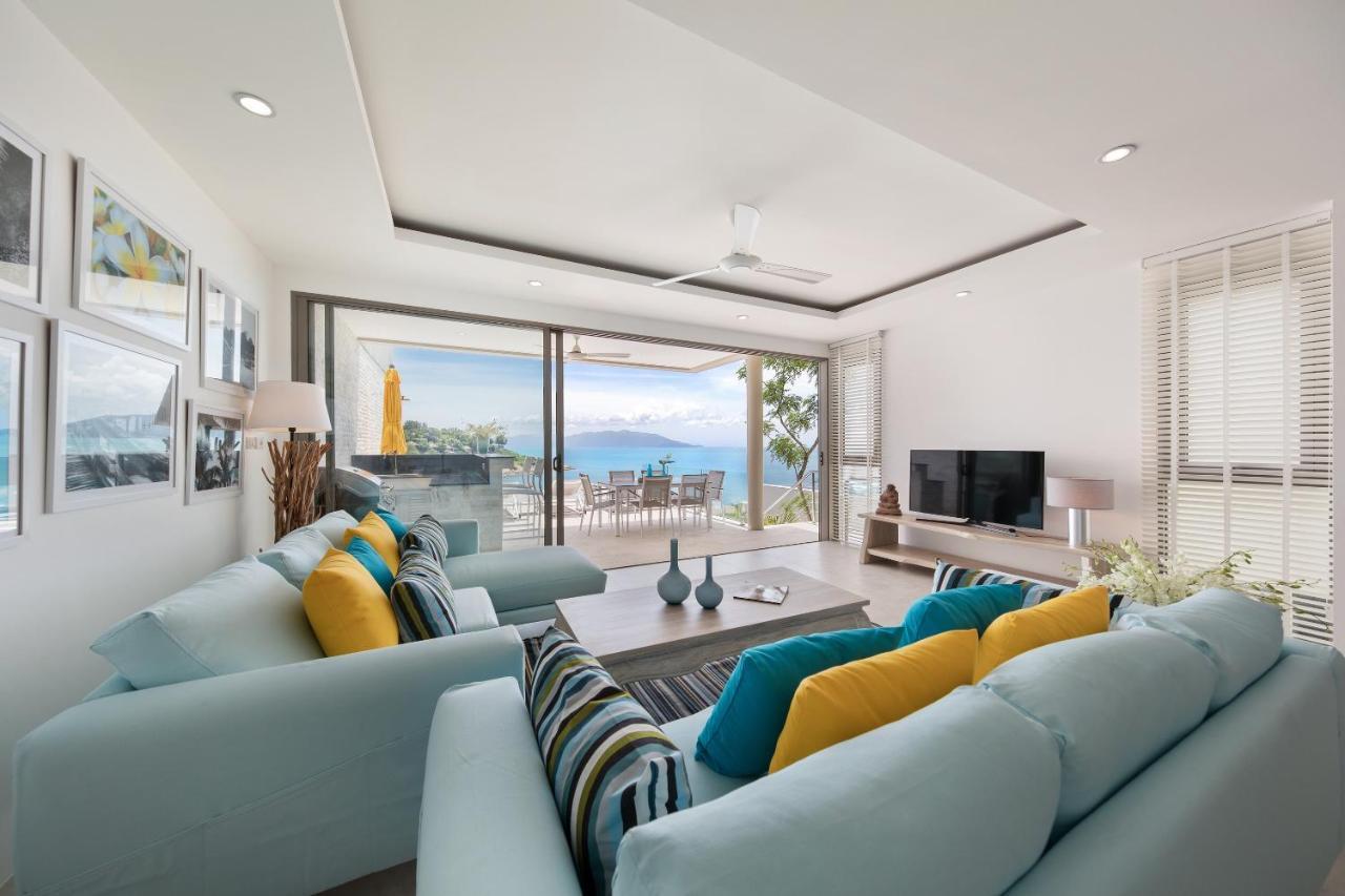 Bayside Luxury Villas: Beachfront Retreat with Sea Views Choeng Mon Exterior photo
